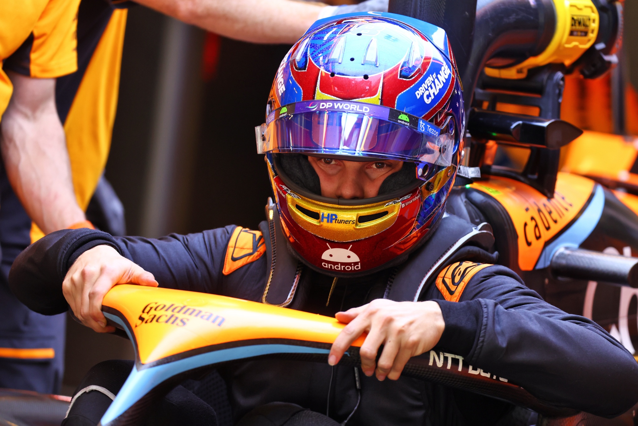 Oscar Piastri (AUS) McLaren MCL60. Formula 1 Testing, Yas Marina Circuit, Abu Dhabi, Tuesday.- www.xpbimages.com, EMail: